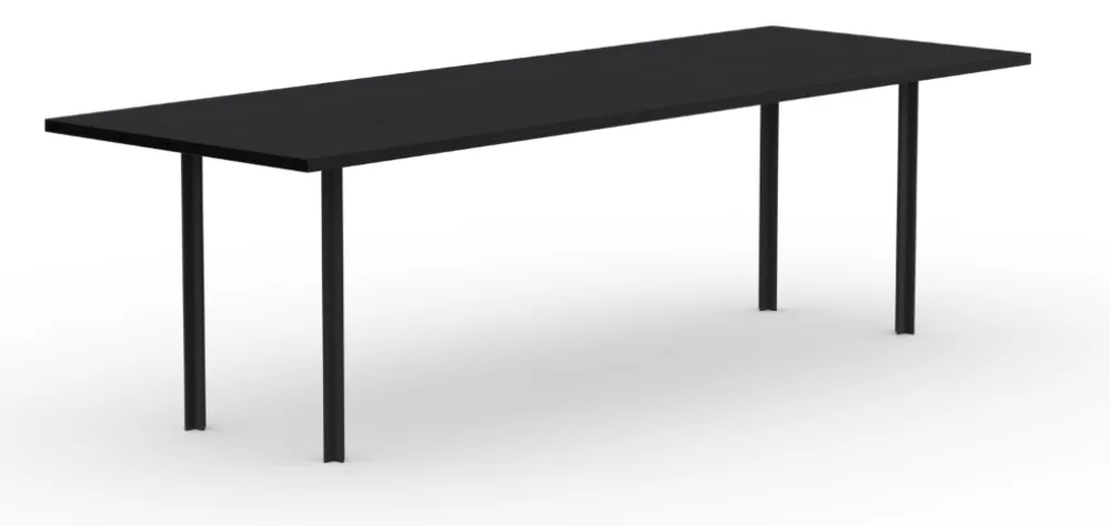 Uitverkoop Studio Henk Cross eetkamertafel-180x90 cm-Eiken zwarte lak