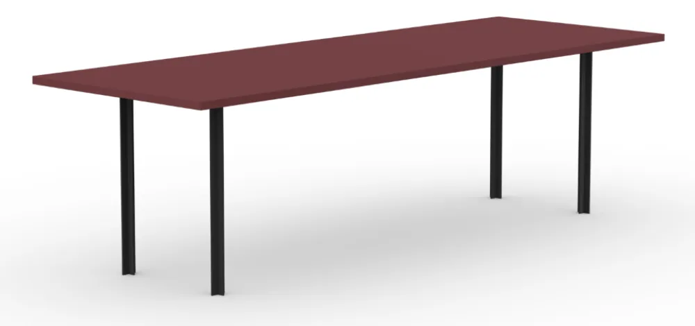 Studio Henk Cross eetkamertafel-180x90 cm-HPL Fenix rosso jaipur Nu Kopen