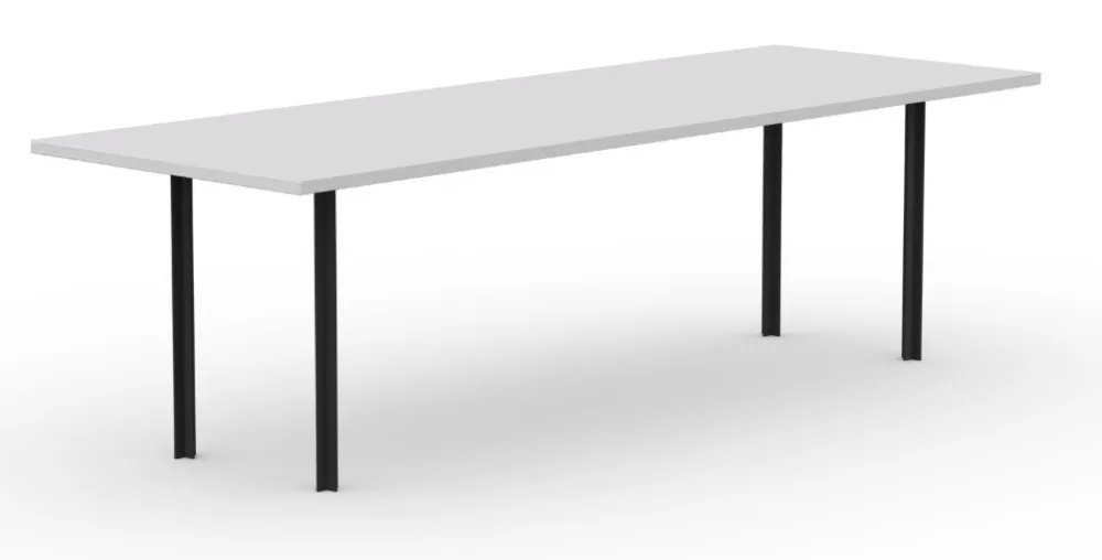 Premium Studio Henk Cross eetkamertafel-180x90 cm-HPL Fenix bianco alaska