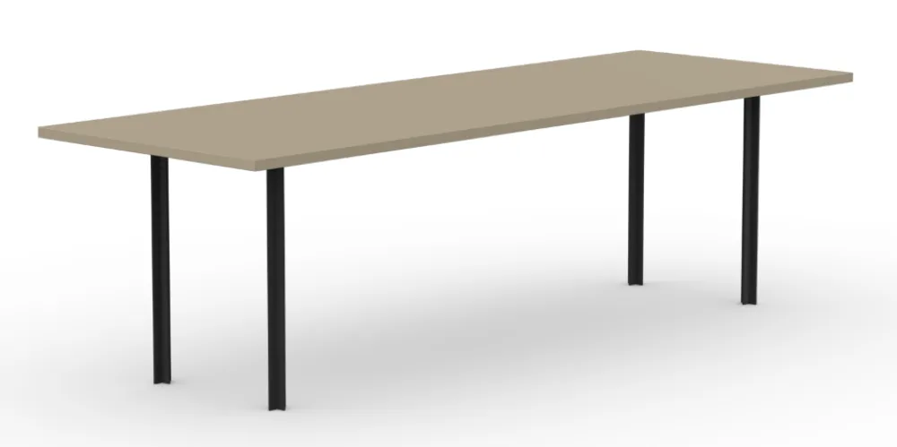 Snelle Levering Studio Henk Cross eetkamertafel-180x90 cm-HPL Fenix beige luxor