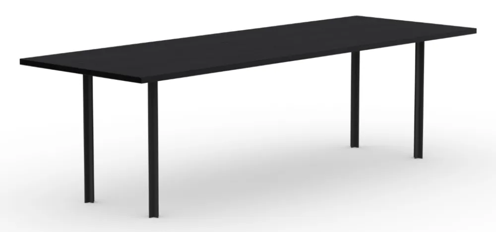 Studio Henk Cross eetkamertafel-200x90 cm-Eiken zwarte beits Beperkte Voorraad