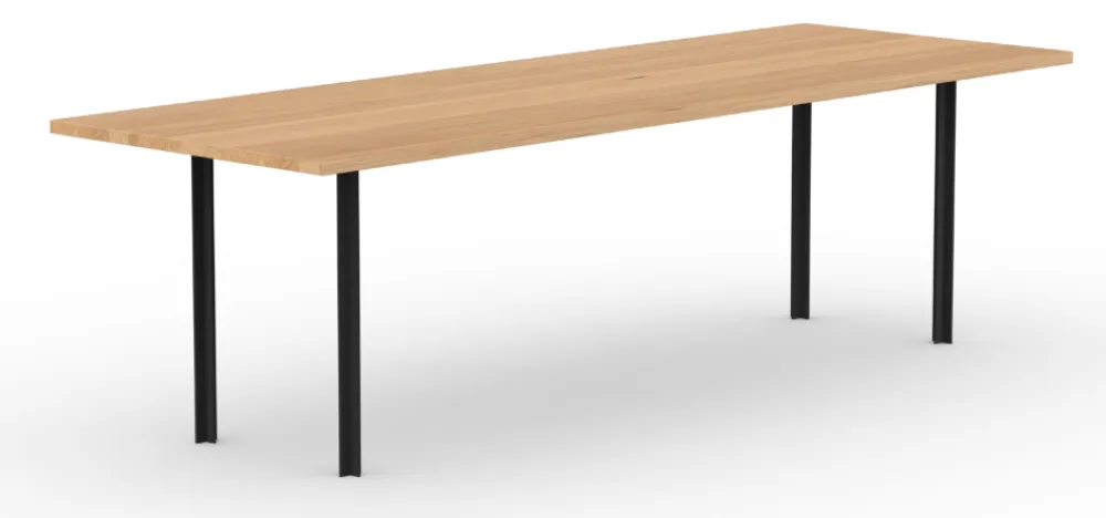Shop Nu Studio Henk Cross eetkamertafel-200x90 cm-Eiken naturel lak