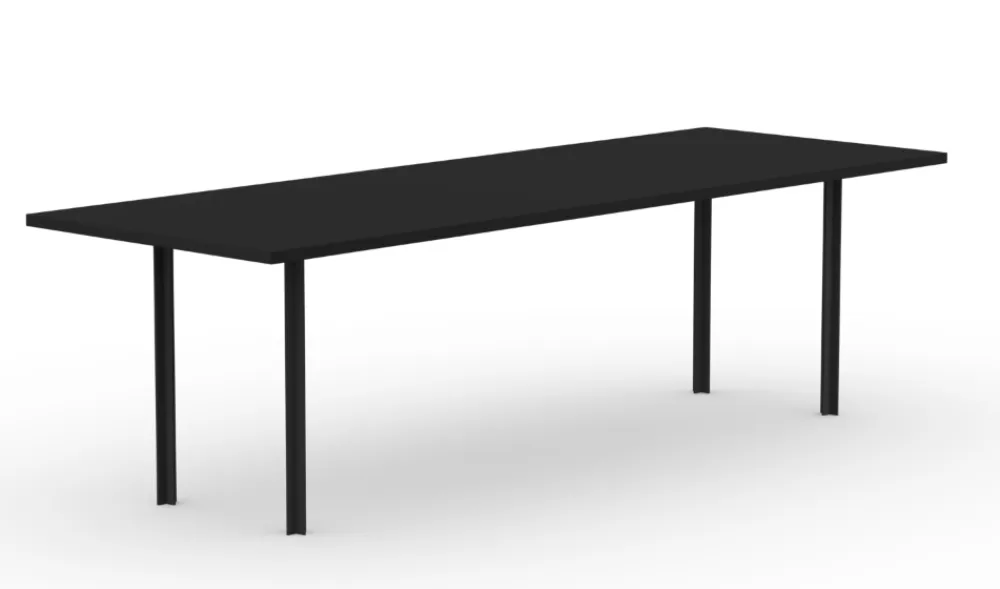 Studio Henk Cross eetkamertafel-200x90 cm-HPL Fenix nero ingo Exclusieve Aanbieding