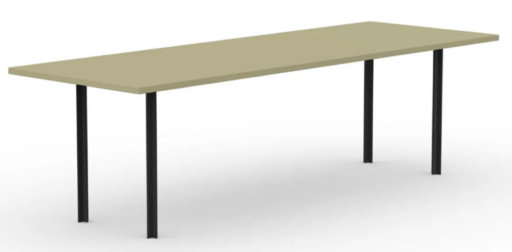 Actieprijs Studio Henk Cross eetkamertafel-200x90 cm-HPL unilin lichen green
