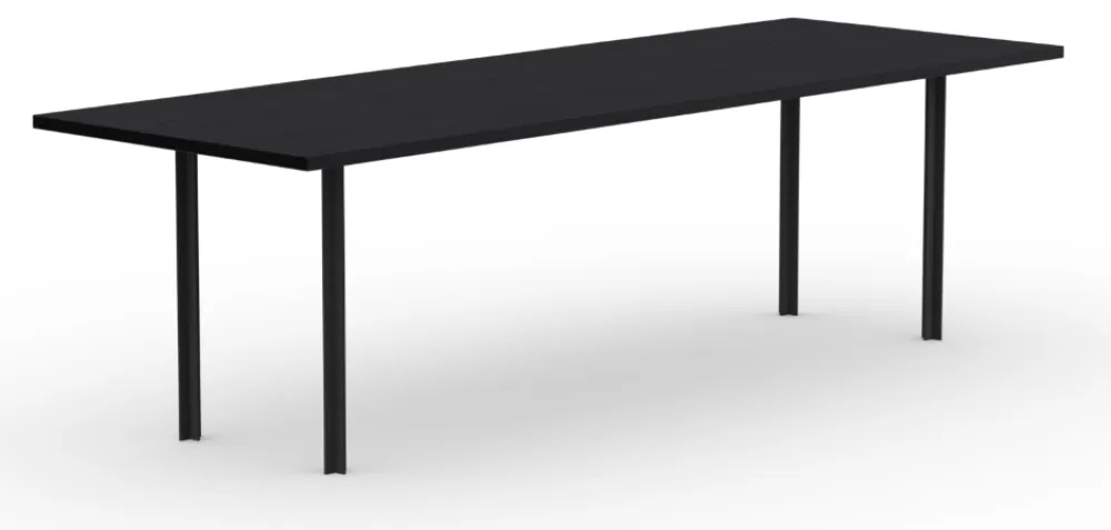 Studio Henk Cross eetkamertafel-200x90 cm-Eiken zwarte lak Nu Kopen