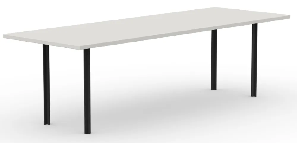 Studio Henk Cross eetkamertafel-220x90 cm-HPL Fenix bianco kos Lage Prijs