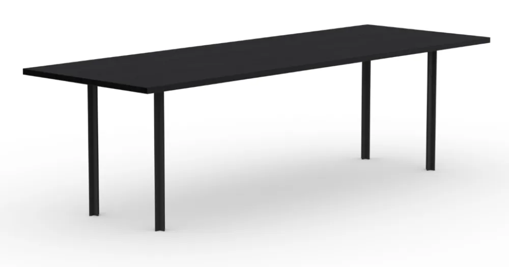 Beperkte Voorraad Studio Henk Cross eetkamertafel-220x90 cm-Eiken zwarte lak