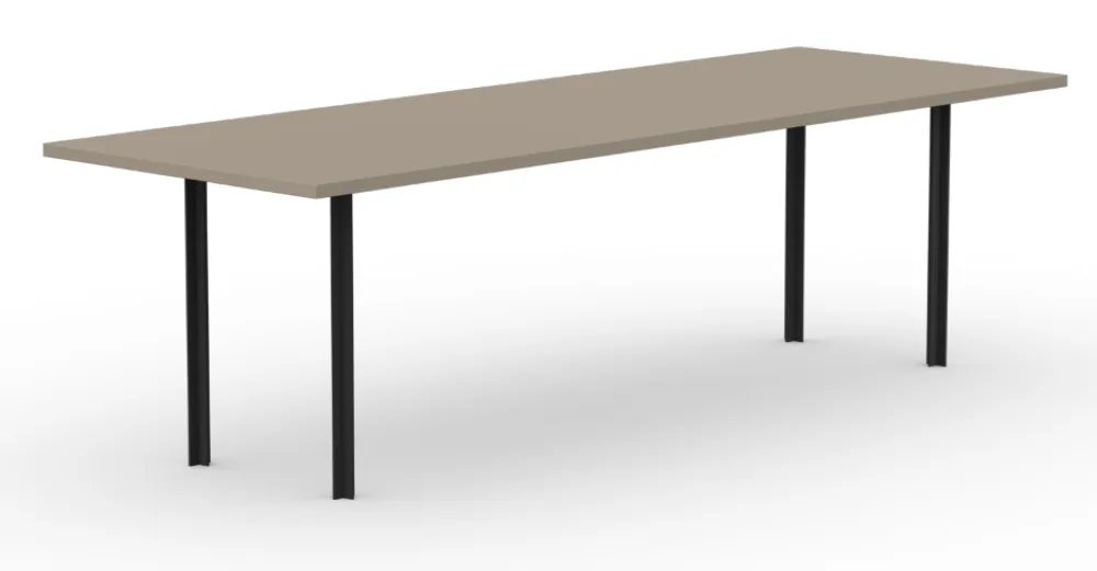 Studio Henk Cross eetkamertafel-220x90 cm-HPL unilin dark ecru Tijdelijk Beschikbaar