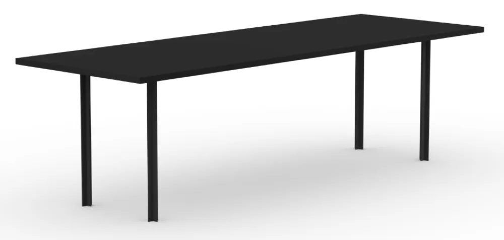Gratis Retour Studio Henk Cross eetkamertafel-240x90 cm-HPL Fenix nero ingo