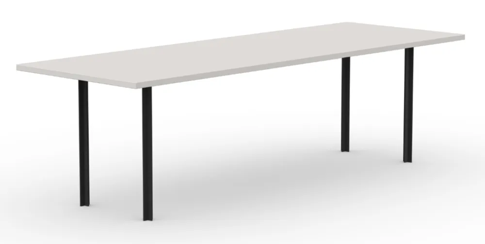 Premium Studio Henk Cross eetkamertafel-260x90 cm-HPL Fenix bianco malè