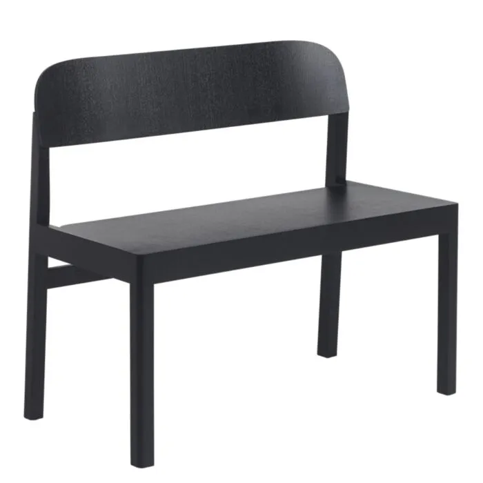 Betaalbaar Muuto Workshop bankje-Zwart