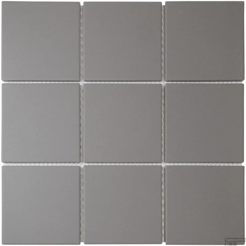 Laatste Versie Mozaïek London 29.6x29.6 cm Vierkant Porselein Mat Dark Grey (Prijs Per 0.88 m2)