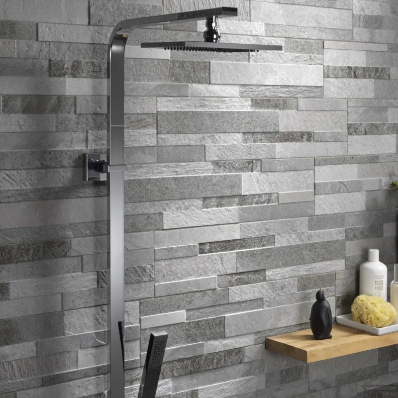 Wandtegel Rondine J86619 Cubic Grey 15x61 cm (doosinhoud 1.02 m2) Finale Uitverkoop