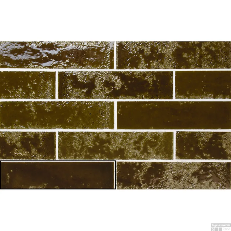 Wandtegel Stardos Pukka 6,4x26 cm Army Green (Doosinhoud 0,5 m2) Laatste Kans