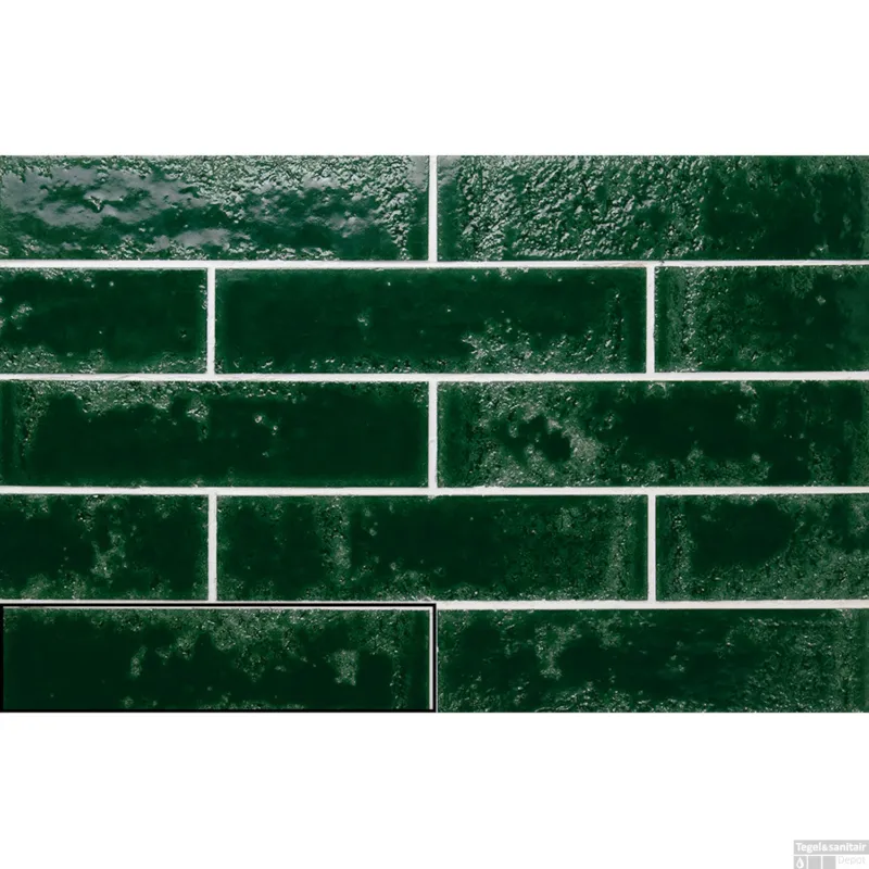 Wandtegel Stardos Pukka 6,4x26 cm Basil Green (Doosinhoud 0,5 m2) Lage Prijs