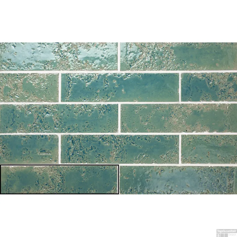Wandtegel Stardos Pukka 6,4x26 cm Teal Blue (Doosinhoud 0,5 m2) Fabrieksprijs