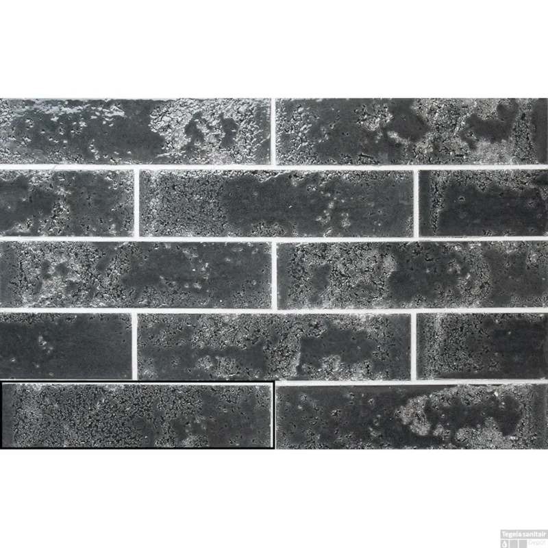 Wandtegel Stardos Pukka 6,4x26 cm Smoke (Doosinhoud 0,5 m2) Beperkte Voorraad