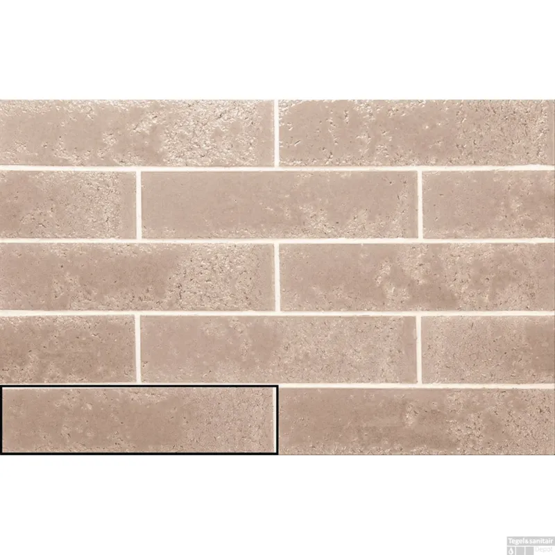 Gratis Retour Wandtegel Stardos Pukka 6,4x26 cm Pale Rose (Doosinhoud 0,5 m2)