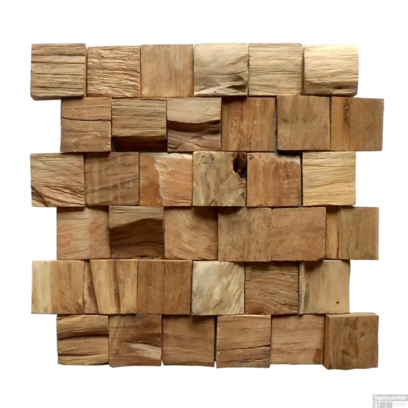 Alleen Vandaag Mozaiek Hout Old Teak (P 09) 30x30 cm (Doosinhoud 0,99m2)