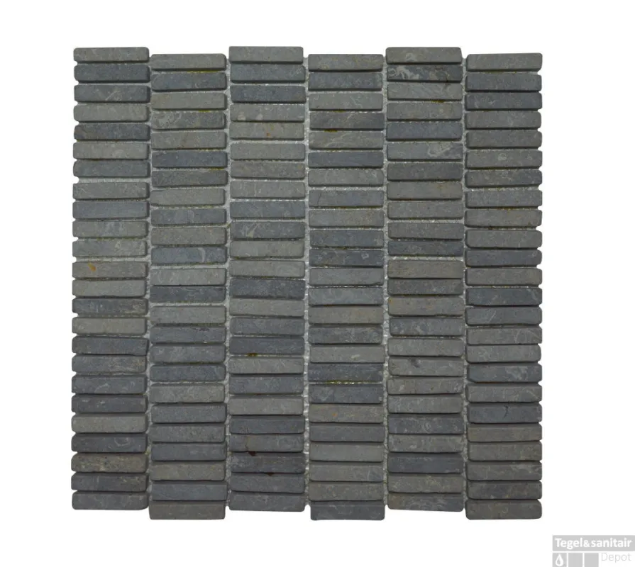 Nu Kopen Mozaiek Parquet 1x4.8 30x30 cm Marmer Grey (Doosinhoud 0,99m2)