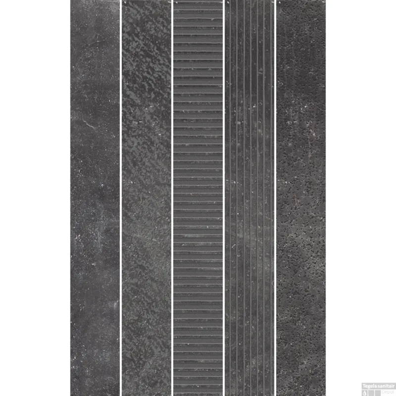 Mozaïek Kronos Carriere Texture Mix Namur Mat 5x40 cm (doosinhoud 0.5m2) Nieuw