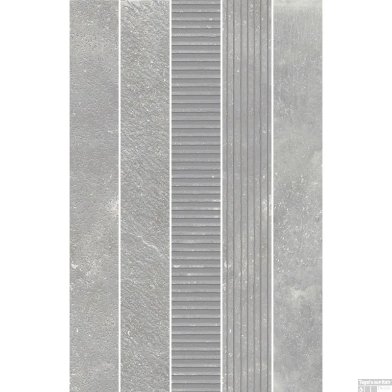 Uitverkoop Mozaïek Kronos Carriere Texture Mix Gent Mat 5x40 cm (doosinhoud 0.5m2)