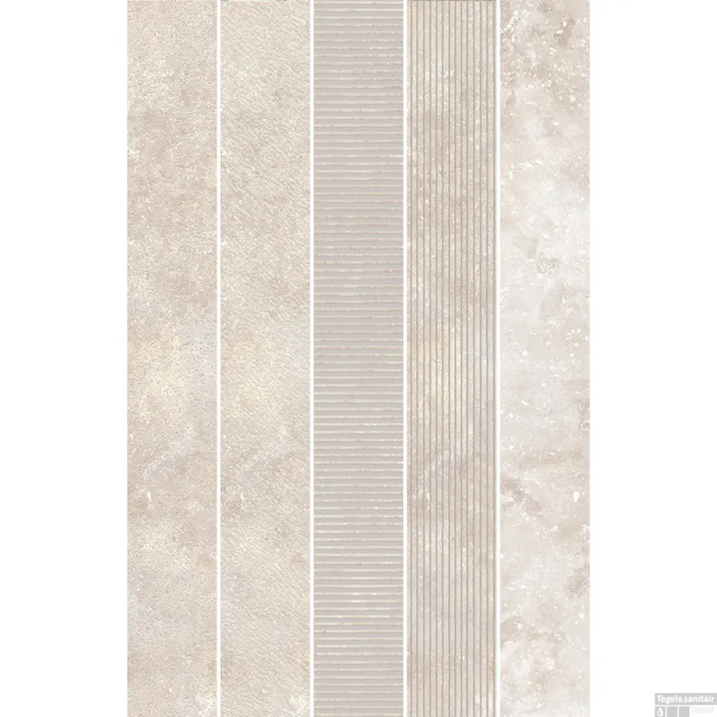 Actieprijs Mozaïek Kronos Carriere Texture Mix Bruges Mat 5x40 cm (doosinhoud 0.5m2)