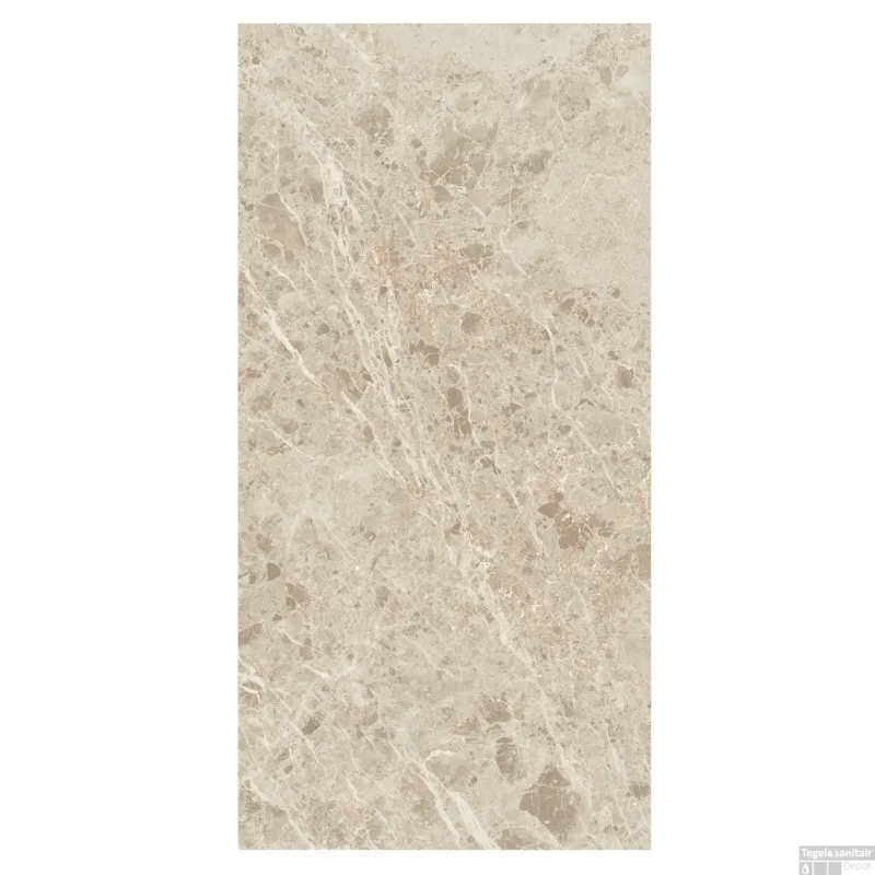 Vloertegel Energieker Caprice 60x120 cm Gerectificeerd Marmerlook Mat Beige (Doosinhoud 1.44 m2) Gereduceerde Prijs