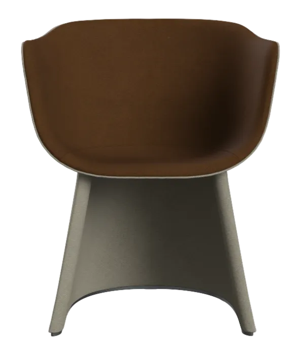 Rechtstreeks Van De Fabrikant Fritz Hansen Monolit™ CM220 eetkamerstoel-Beige / Chestnut