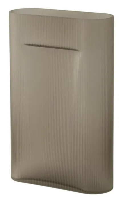 Dagaanbieding muuto Ridge vaas-Taupe Frosted Glass-Medium
