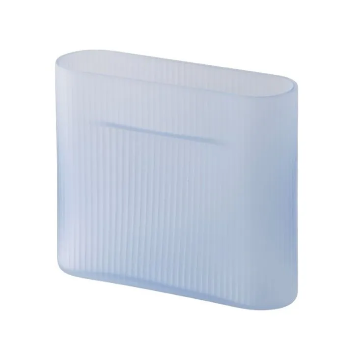 muuto Ridge vaas-Light Blue Frosted Glass-Extra Small Nu Kopen