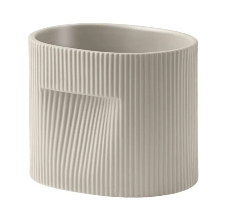 muuto Ridge bloempot-Beige-H 15 cm Seizoensaanbieding