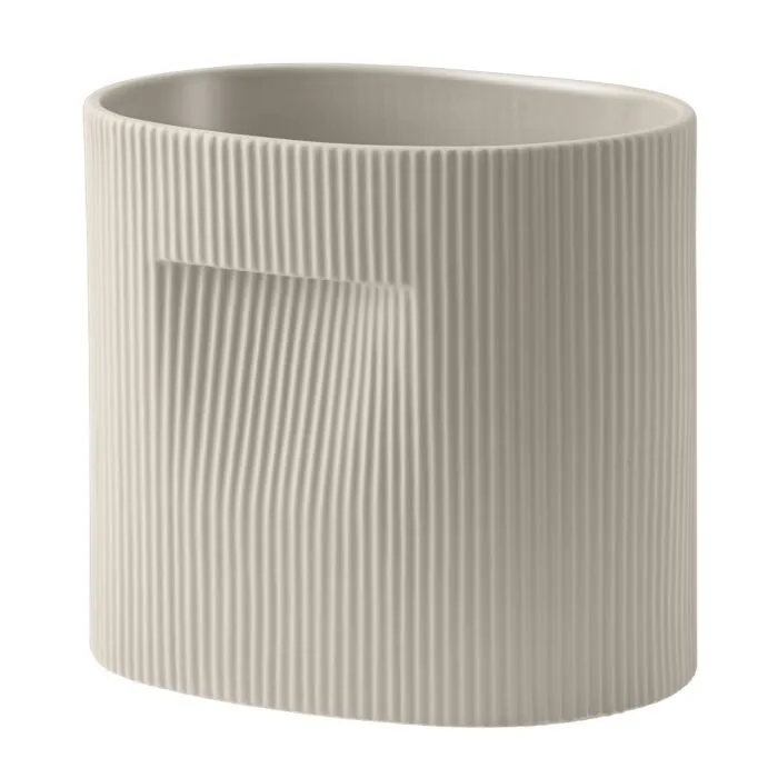 muuto Ridge bloempot-Beige-H 24 cm Bestel Nu