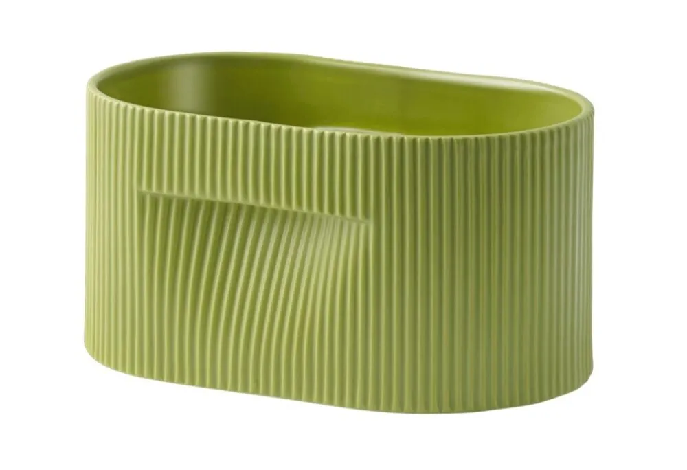 muuto Ridge bloempot-Moss Green-H 13 cm Favoriet