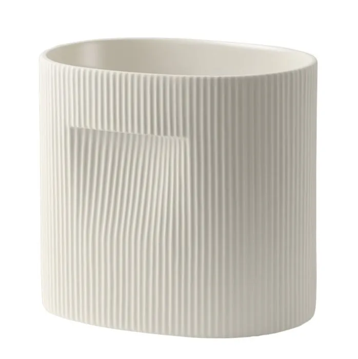 Nu Kopen muuto Ridge bloempot-Off-white-H 24 cm