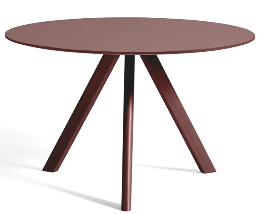 Hay Copenhague CPH20 Burgundy tafel -∅ 120 cm Flitsaanbieding