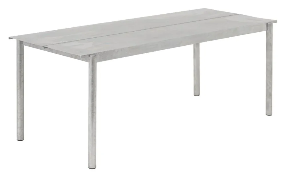 Bestel Nu muuto Linear tafel 200x75 cm-Warm Galvanized Steel