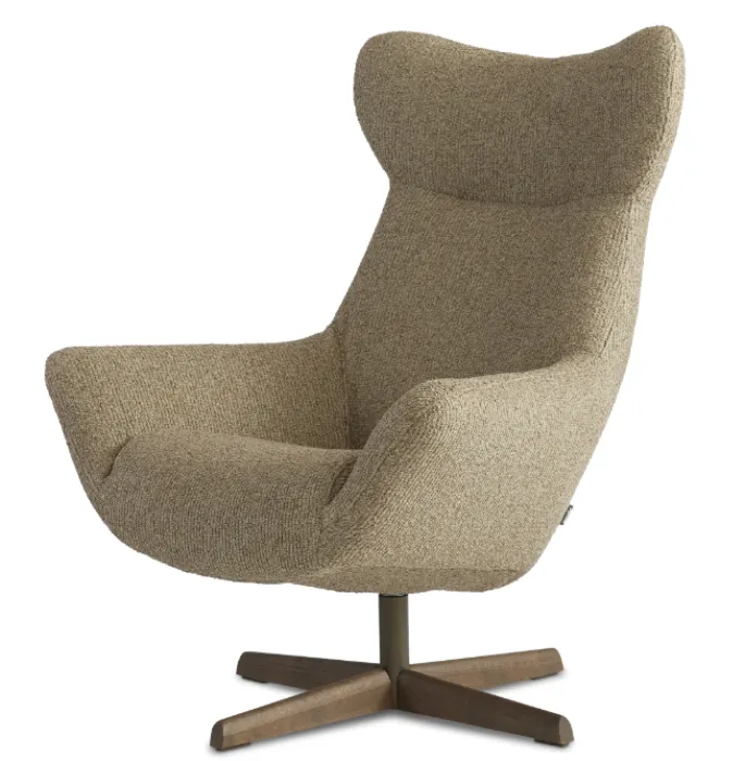 Laatste Versie Dyyk Joe fauteuil - houten draaivoet