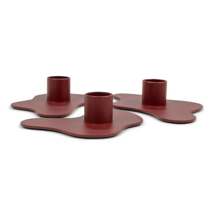 Spinder Design Melt kandelaar-Burgundy Lage Kosten