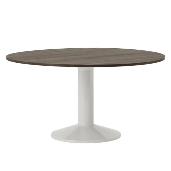 Muuto Midst tafel-Dark Oiled Oak/Grey-∅ 140 cm Fabrieksprijs