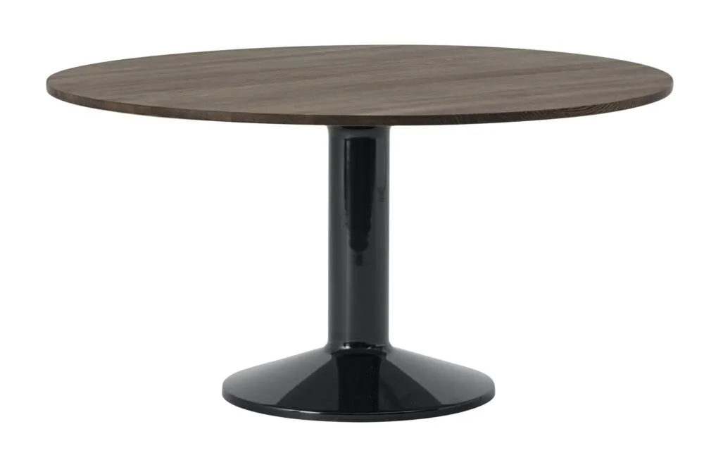Muuto Midst tafel-Dark Oiled Oak/Black-∅ 140 cm Favoriet