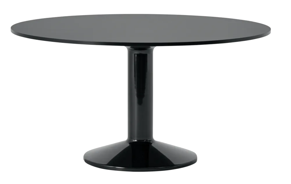 Tijdelijk Beschikbaar Muuto Midst tafel-Black Nanolaminate/Black-∅ 140 cm