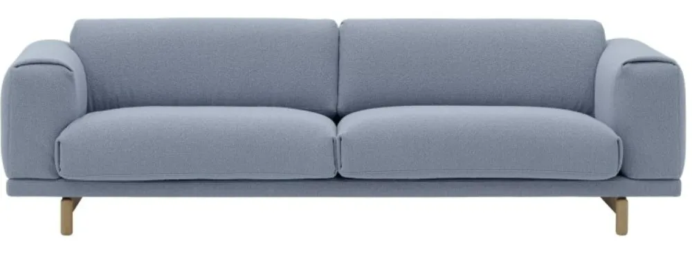muuto Rest 3 zits bank eiken onderstel-Hearth 12 Exclusieve Aanbieding