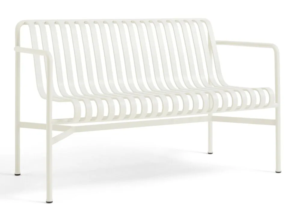 Premium HAY Palissade Dining Bench tuinbank-Cream White