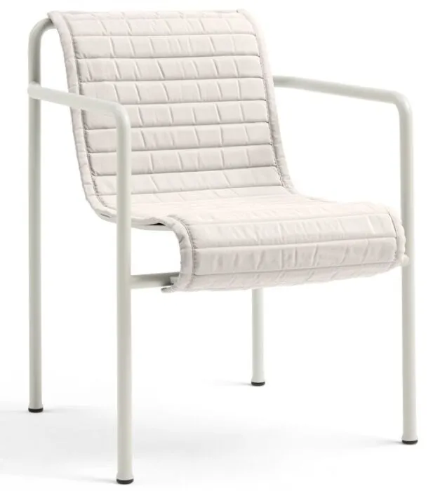 HAY Palissade Dining armchair quilted kussen-Cream White Merkproduct