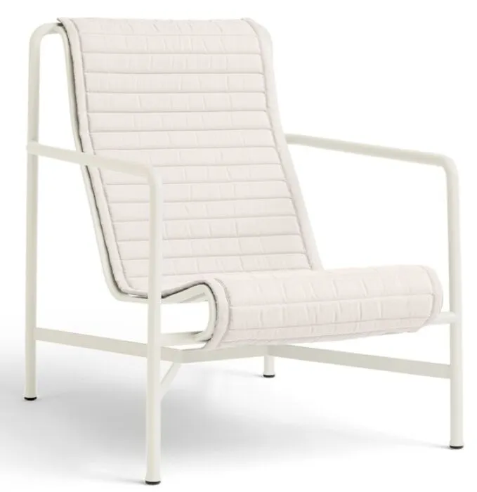 Aanbieding HAY Palissade Lounge chair high quilted kussen-Cream White
