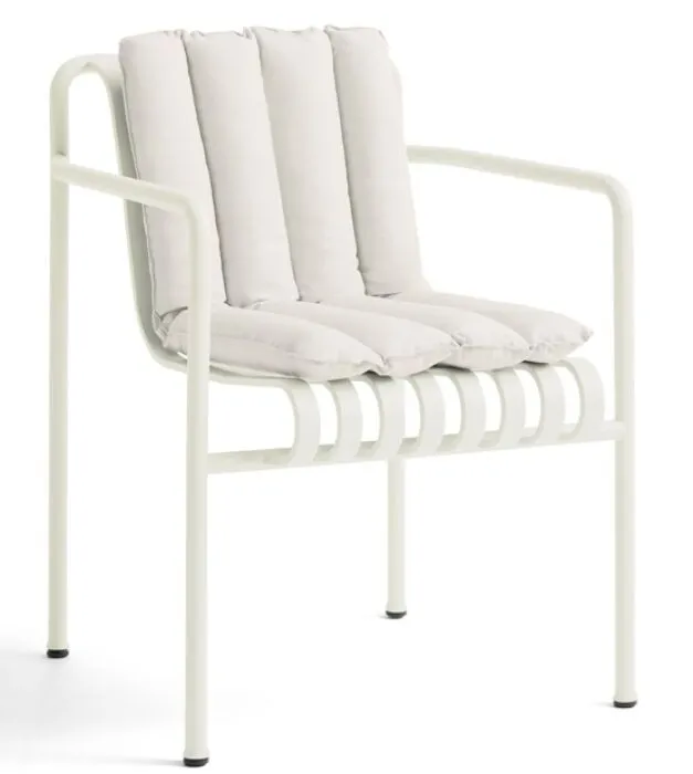HAY Palissade Soft Quilted Dining armchair kussen-Cream White Superprijs