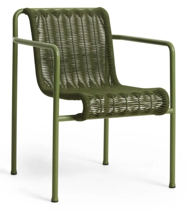Rechtstreeks Van De Fabrikant HAY Palissade Cord armstoel-Olive