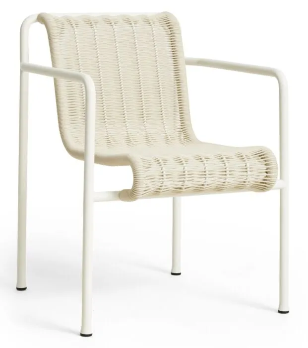 Premium HAY Palissade Cord armstoel-Cream White