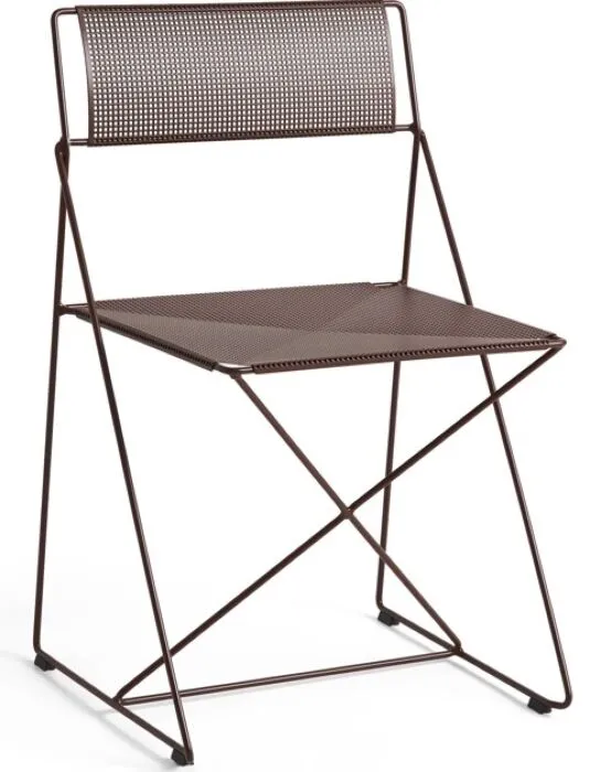 HAY X-Line stoel gepoedercoat staal-Iron Red Korting